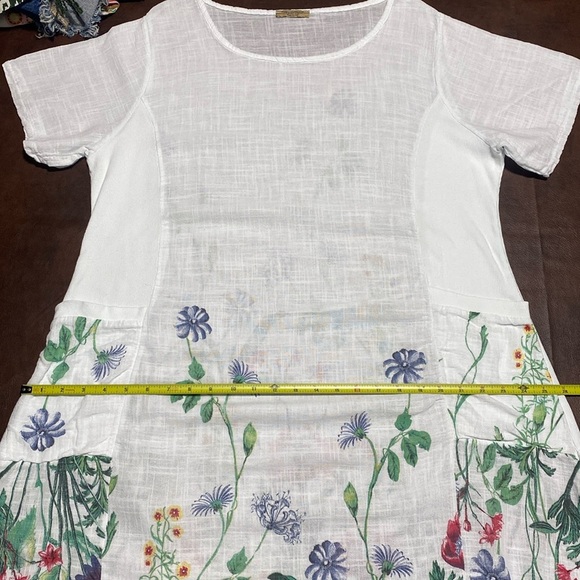 Beyond Capri Sheer Floral Swimsuit Coverup Boho Coastal Beachy Dress One Size - Picture 15 of 15